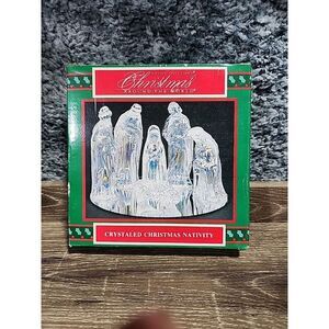 Vintage House Of Lloyd Christmas Around The World Crystaled Nativity‎ Set